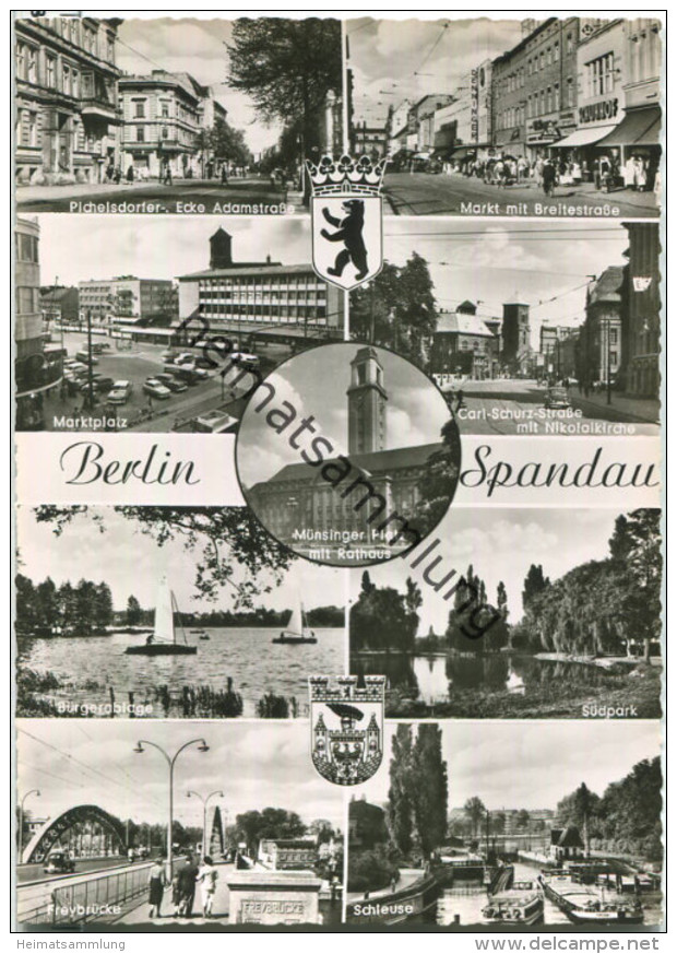 Berlin - Spandau - Pichelsdorferstraße - Schleuse - Foto-Ansichtskarte - Spandau