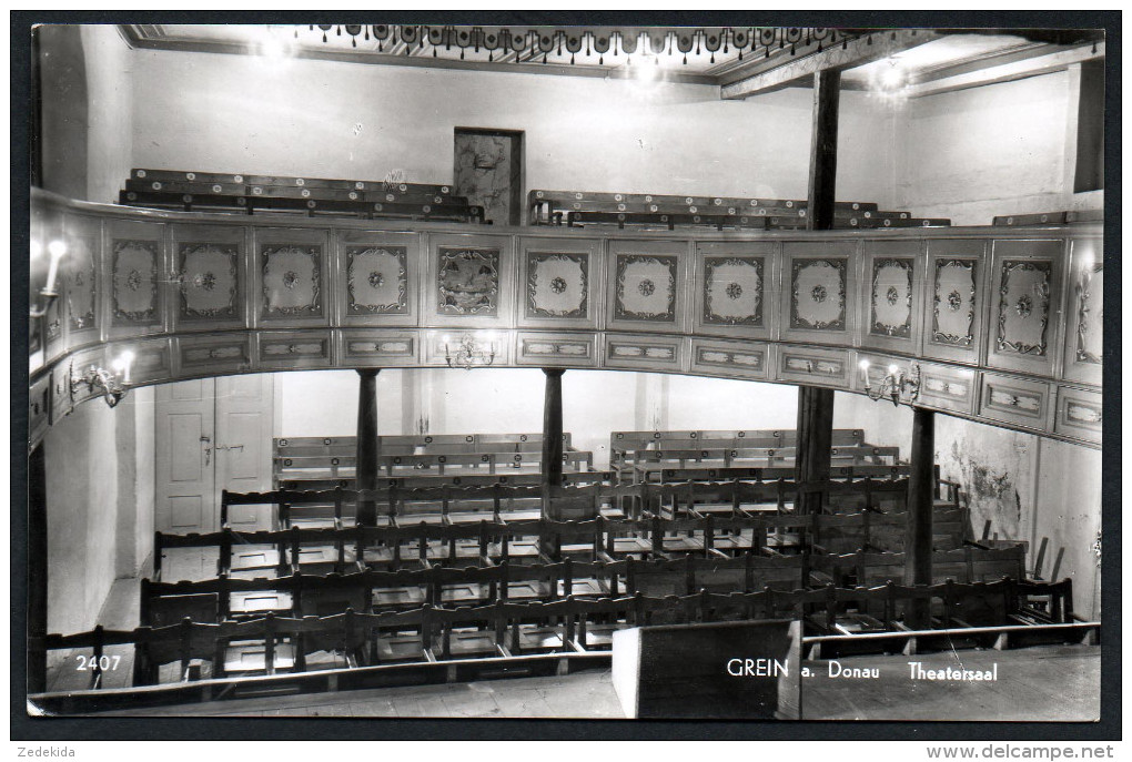 2483 - Alte Foto Ansichtskarte - Grein Theater Theatersaal Innenaufnahme - N. Gel TOP - Grein