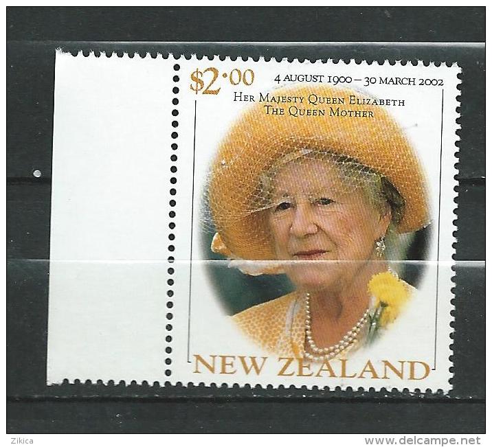 New Zealand 2002 H.M. Queen Elizabeth, The Queen Mother.MNH - Ungebraucht