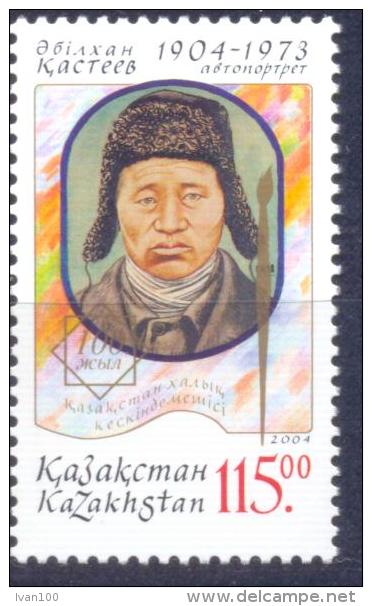 2004. Kazakhstan, A. Kasteev, Painter, 1v, Mint/** - Kasachstan