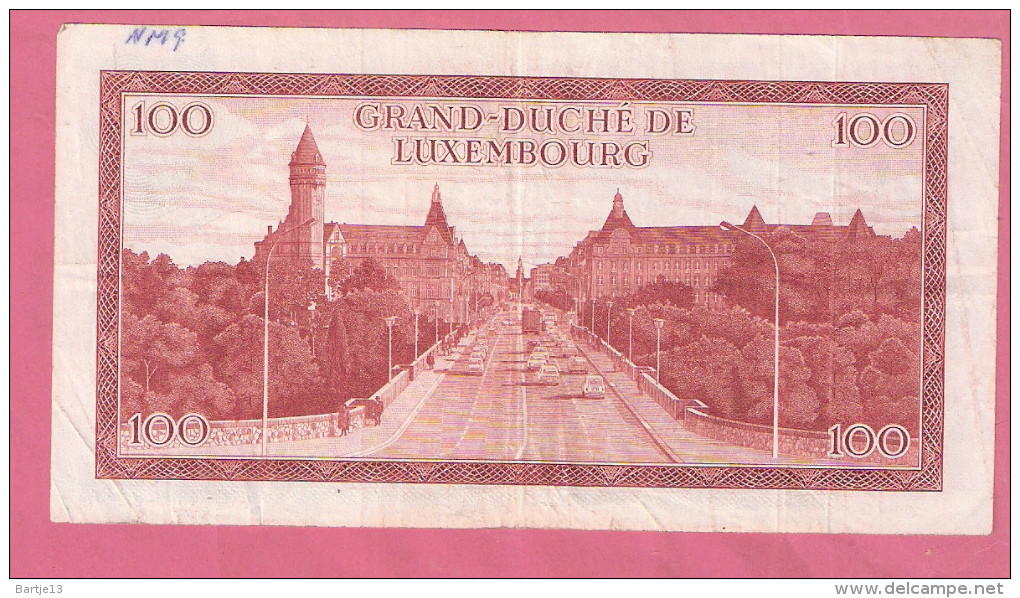 LUXEMBURG 100 FRANCS 15-7-70 P56 - Luxembourg