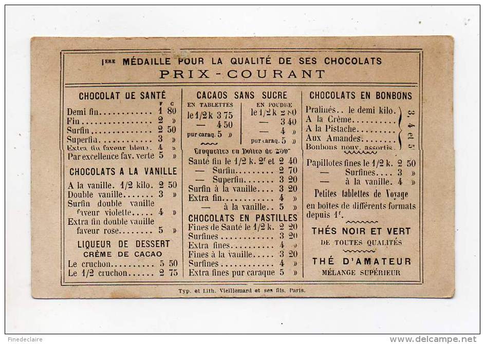 Chromo - Chocolat Ibled - Au Pensionnat, Le Lavabo - Ibled