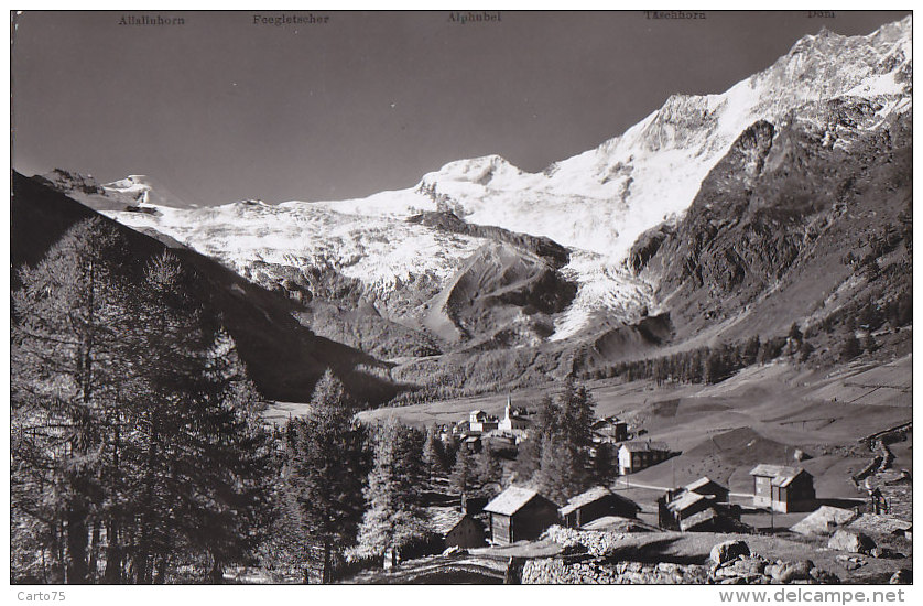 Suisse -  Saas-Fee - Feegletscher U. Gletscheralp - 1955 - Saas-Fee