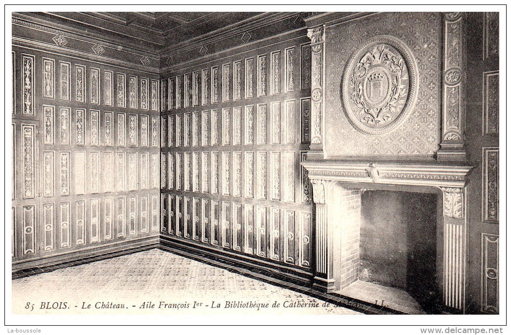 THEME - BIBLIOTHEQUE  - La Bibliothèque Du Château De BLOIS ----- - Bibliothèques