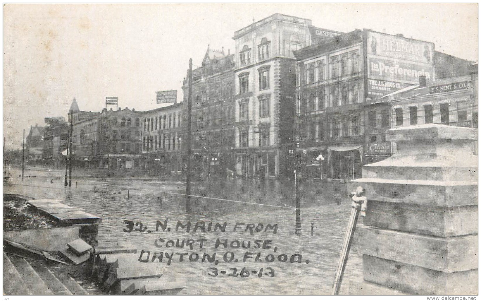 N. MAIN FROM COURT HOUSE , DAYTON . O . FLOOD . 3-26-13 . - Dayton