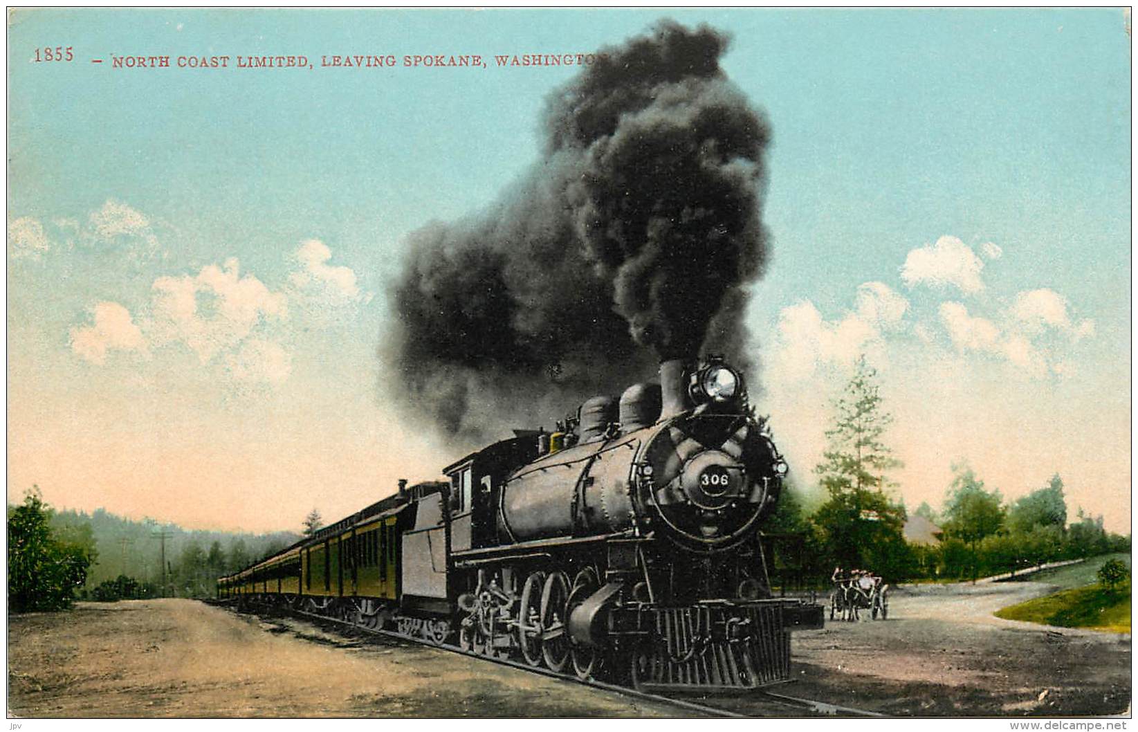 NORTH COAST LIMITED , LEAVING SPOKANE , WASHINGTON . - Spokane