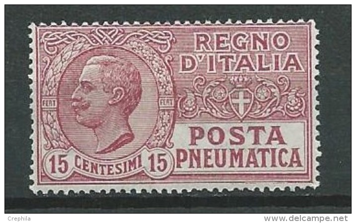 Italie - Poste Pour Pneumatique - 1921 - Neuf * - Unclassified