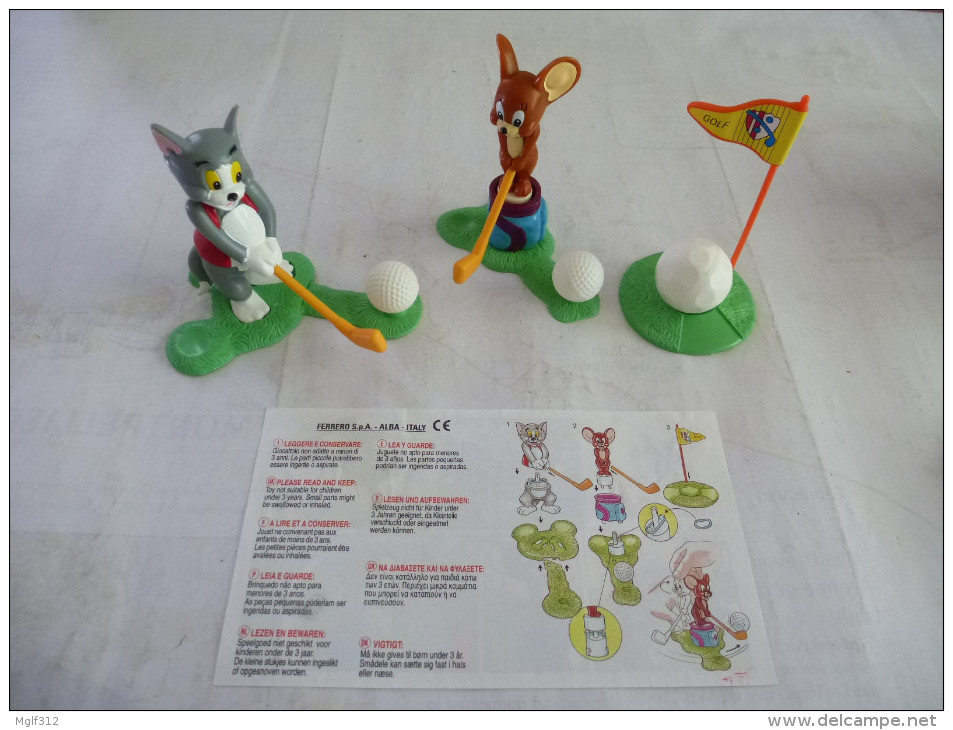 MAXI KINDER : TOM Et JERRY GOLF - N° 3k 98 N°10 - Détails Sur Le Scan - Maxi (Kinder-)