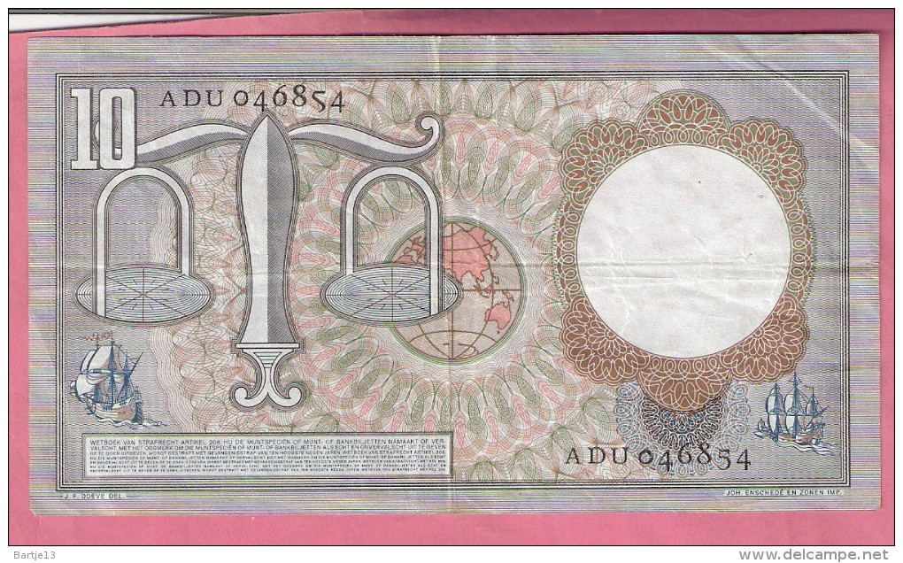 NEDERLAND 10 GULDEN 1953 - 10 Gulden