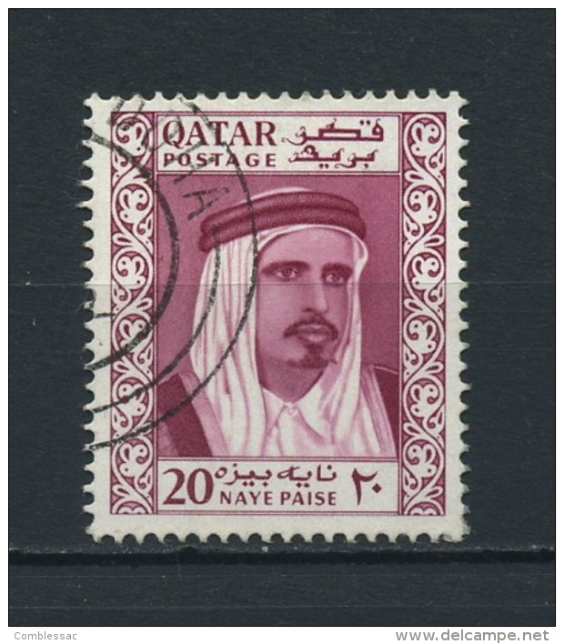 QATAR    1961    20np  Reddish  Purple    USED - Qatar