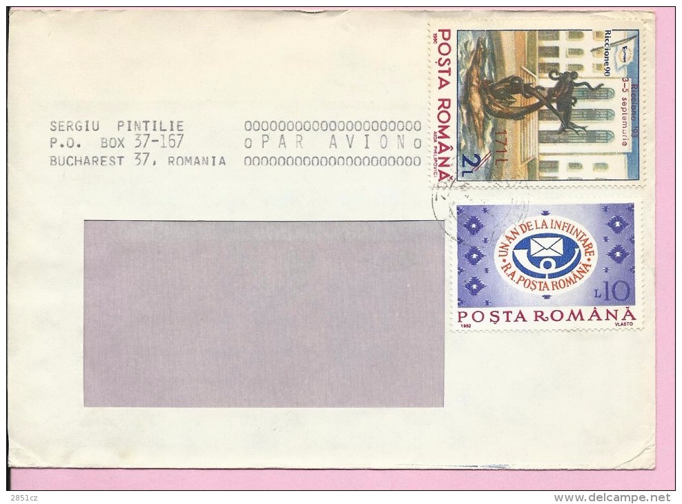 Letter / Air Mail - 1993., Romania, Cover - Cartas & Documentos