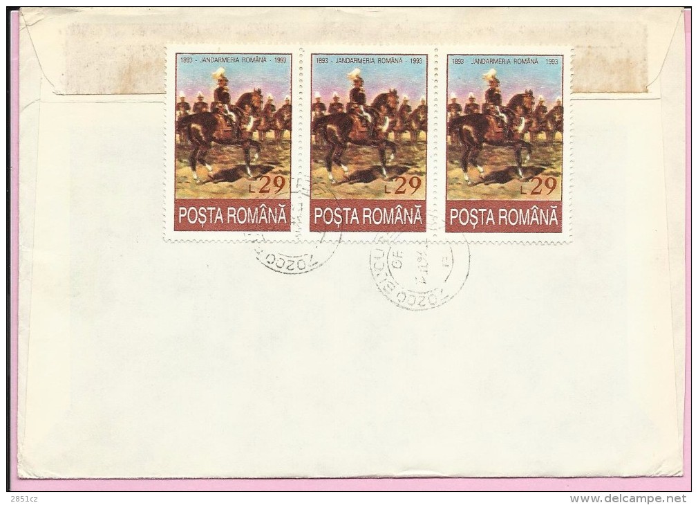 Letter / Air Mail - 1993., Romania, Cover - Lettres & Documents