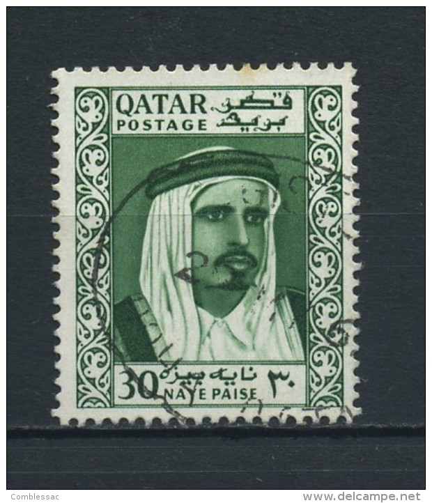 QATAR    1961    30np  Deep  Green    USED - Qatar