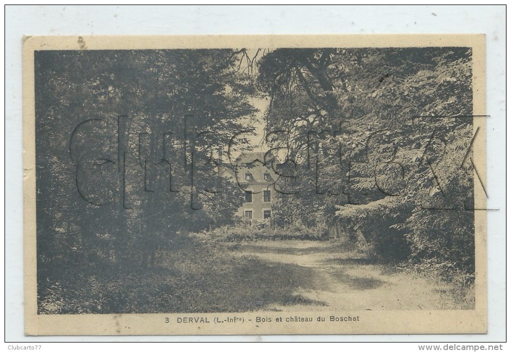 Derval (44) :Le Château  Du Boschet Vue Du Parc En 1930 PF. - Derval