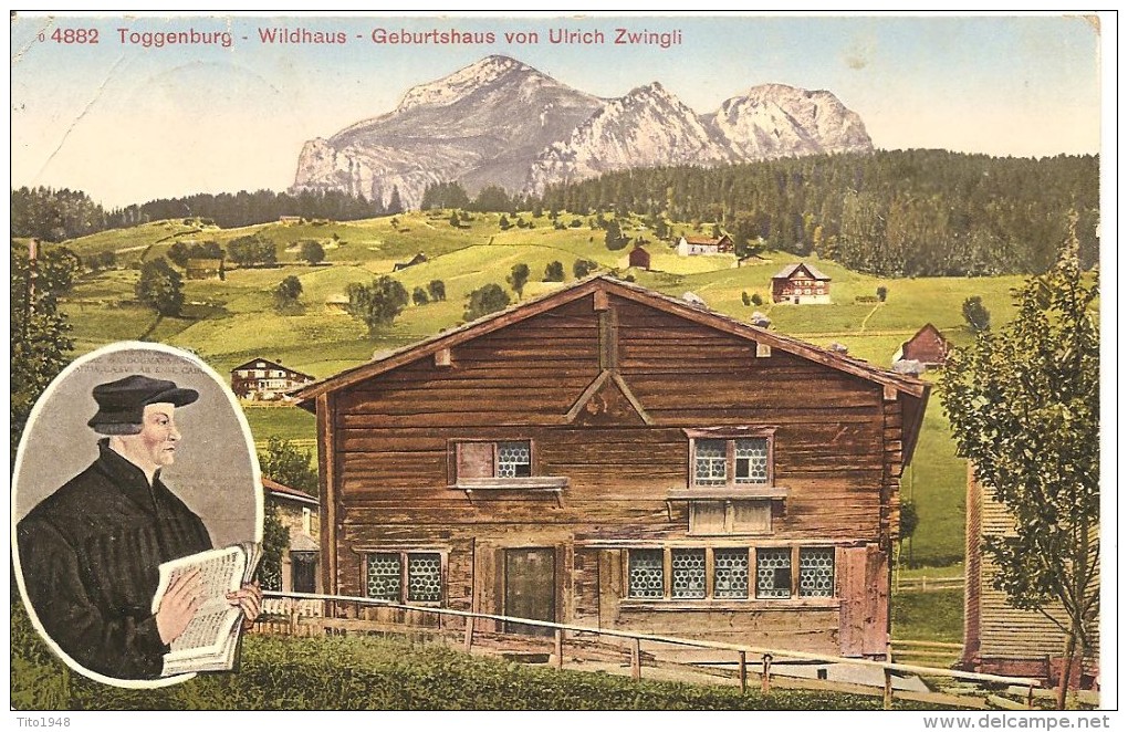 Schweiz, 1922, Muolen, Toggenburg, Wildhaus , Zwingli, Nach Cornaux, Siehe Scans! - Cornaux