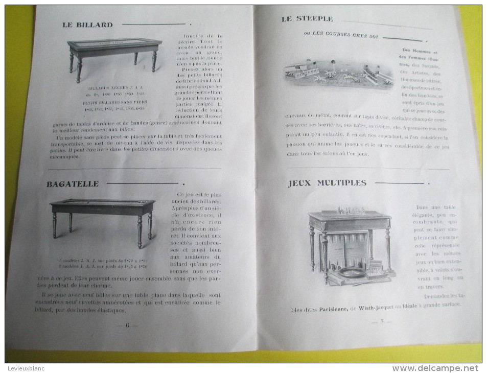 Livret / Régle du Jeu / Notice sur les jeux d'aujourd'hui/ Courses/Roulette/Mascotte/Castouillet/ Vers 1890-1900  JE184