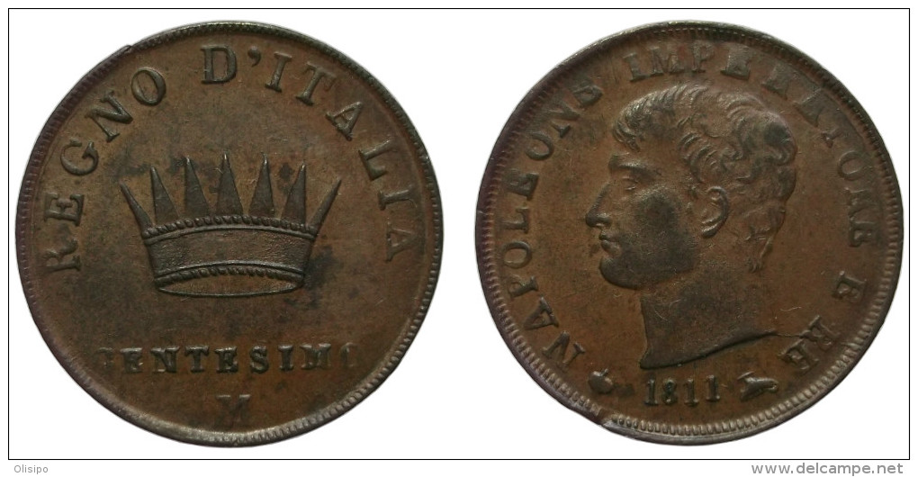 1 Centesimo 1811 M (Italian States - Kingdom Of Napoleon) - Napoleonic
