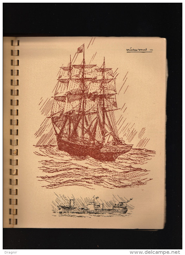 Agenda - Semainier 1957 - Marines De Jadis Et D'aujourd'hui - Dessinées Par M.R . Mélissent - Bateau