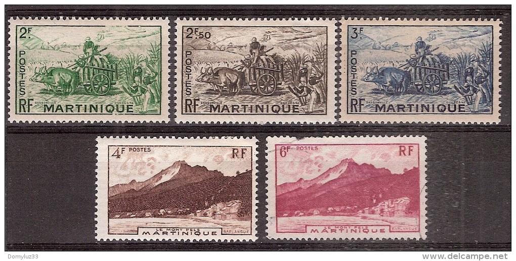 Martinique 1947 - Récolte De Canne à Sucre Et Le Mont Pelé - Neuf* MH - Yvert & Tellier N° 229 à 231 - Nuovi