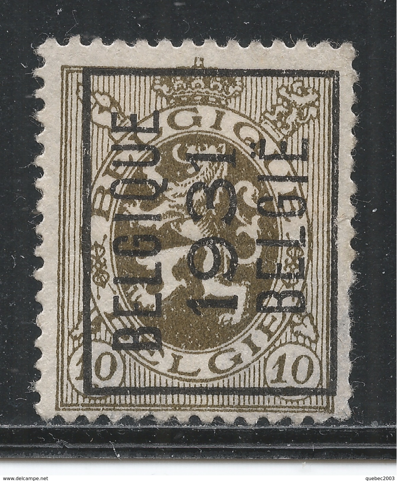 Belgium 1929. Scott #202 (M) Lion Of Belgium (Belgique 1931 Belgie) * - Typos 1929-37 (Lion Héraldique)