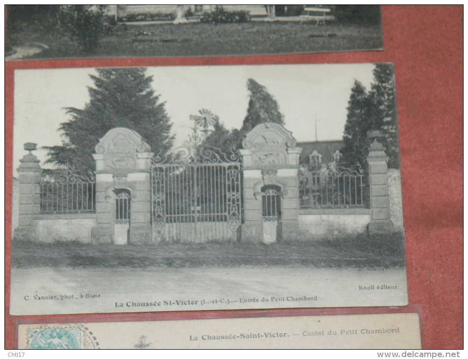 LA CHAUSSEE SAINT VICTOR  ARDT BLOIS 1910  LOT 4 CPA LE PETIT CHAMBORD   EDIT   CIRC OUI - Other & Unclassified