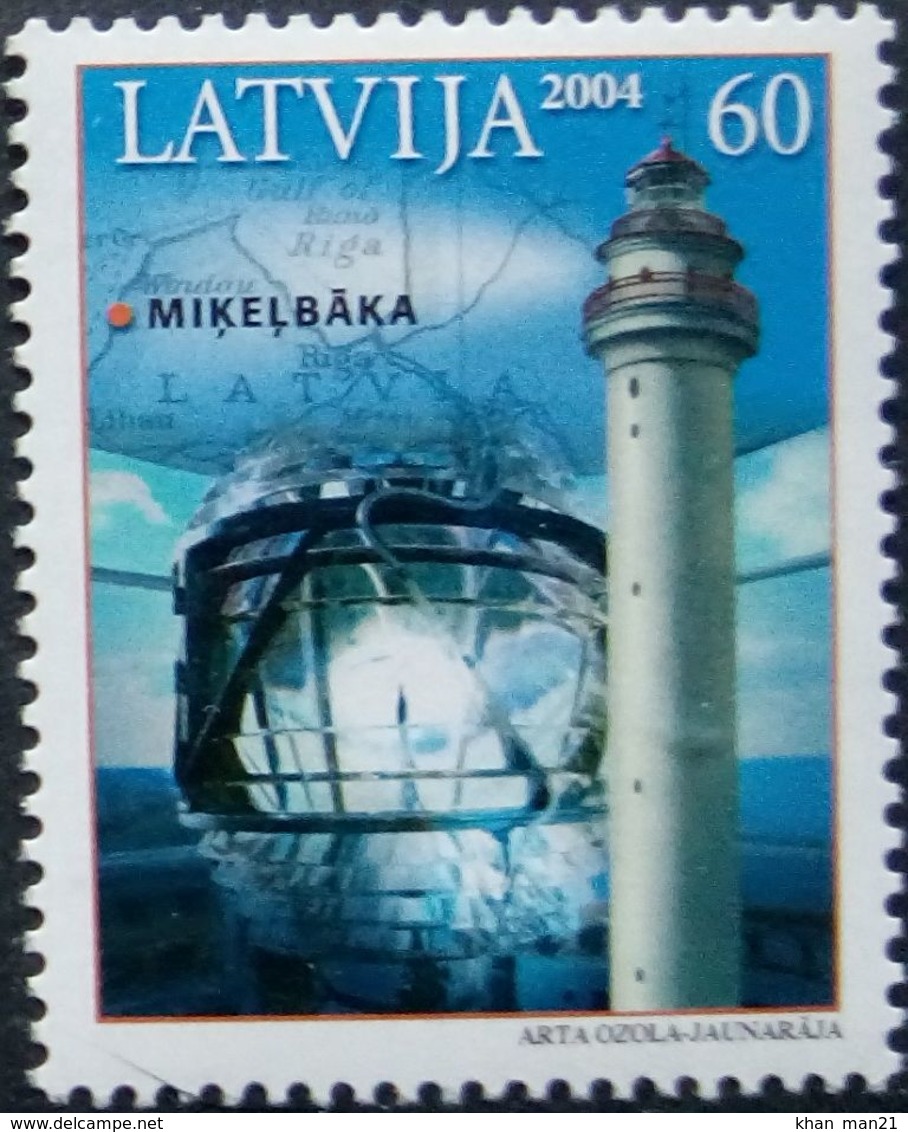 Latvia, 2004, Mi. 621, Sc. 602, Lighthouse, MNH - Lighthouses