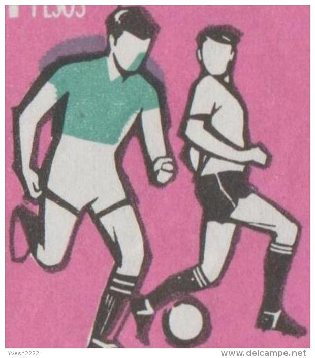 Argentine 1963 Y&T 671. Bloc De 32, Avec Déplacement Progressif De La Couleur Verte Du Maillot. Jeux Sportifs, Football - Copa América