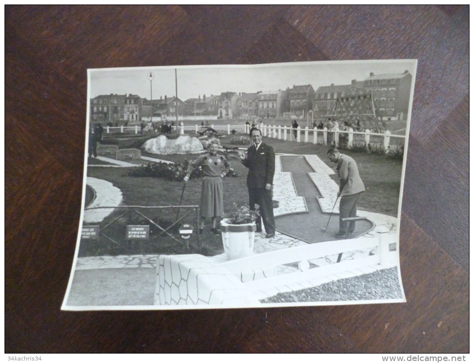 Photo Originale 17.5 X 23.5 Mini Golf Sur Rouen - Andere & Zonder Classificatie