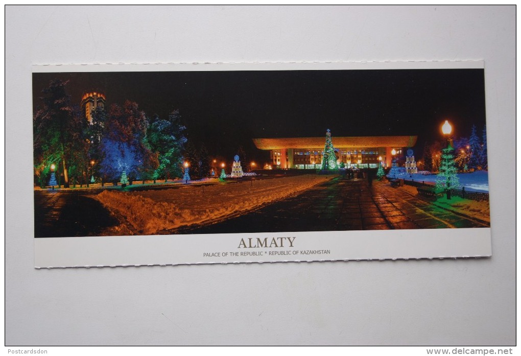 KAZAKHSTAN.  Almaty. ALMATY Palace Of The Republic  - Modern  Postcard  - Euro Format - Kasachstan