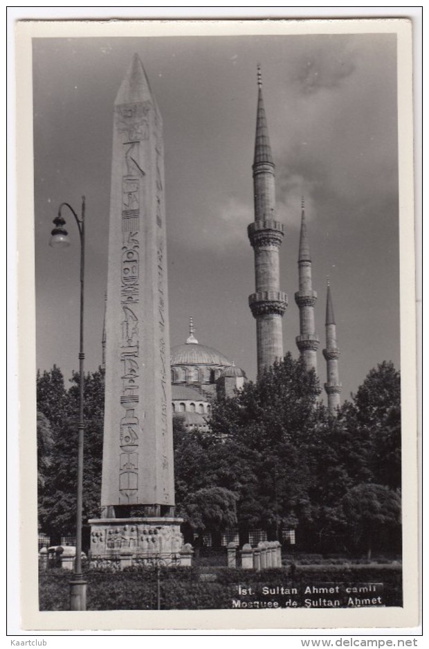 Istanbul - Sultan Ahmet Camii - Mosquee De Sultan Ahmet - Obelisk -  (Türkiye) - Turkije