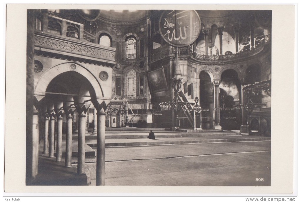 Constantinople - Konstantinopel - Intérieur De La Mosquée De Ste-Sophie - Inneres Der Hagia-Sophia-Moschee  -  (Türkiye) - Turkije