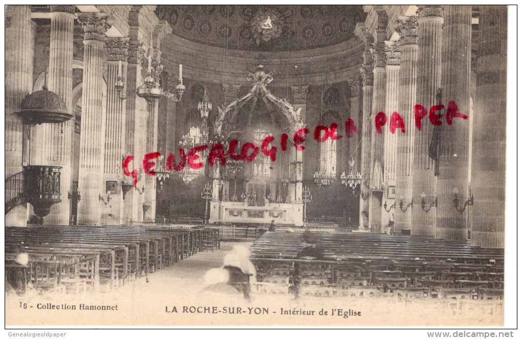 85 - LA ROCHE SUR YON -  INTERIEUR DE L' EGLISE   - COLLECTION HAMONNET - La Roche Sur Yon