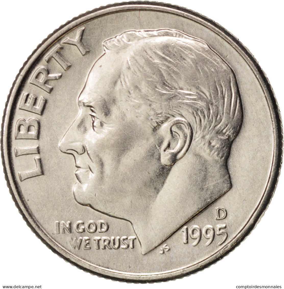 Monnaie, États-Unis, Roosevelt Dime, Dime, 1995, U.S. Mint, Denver, SUP - 1946-...: Roosevelt