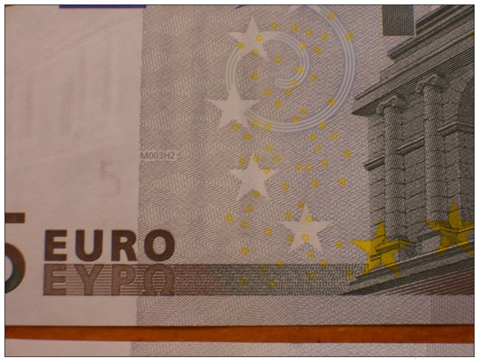 UN BILLETE DE 5 EUROS ESPAÑA ( V ) FIRMA DUISENBERG DE LOS PRIMEROS AÑO 2002 SERIE M003 S/C PLANCHA RIGUROSA - 5 Euro