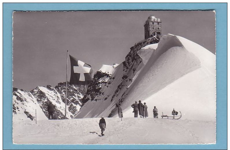 Kt Bern, JUNGFRAUJOCH, Meteorologische Station, Animiert // Gelaufen - Berna