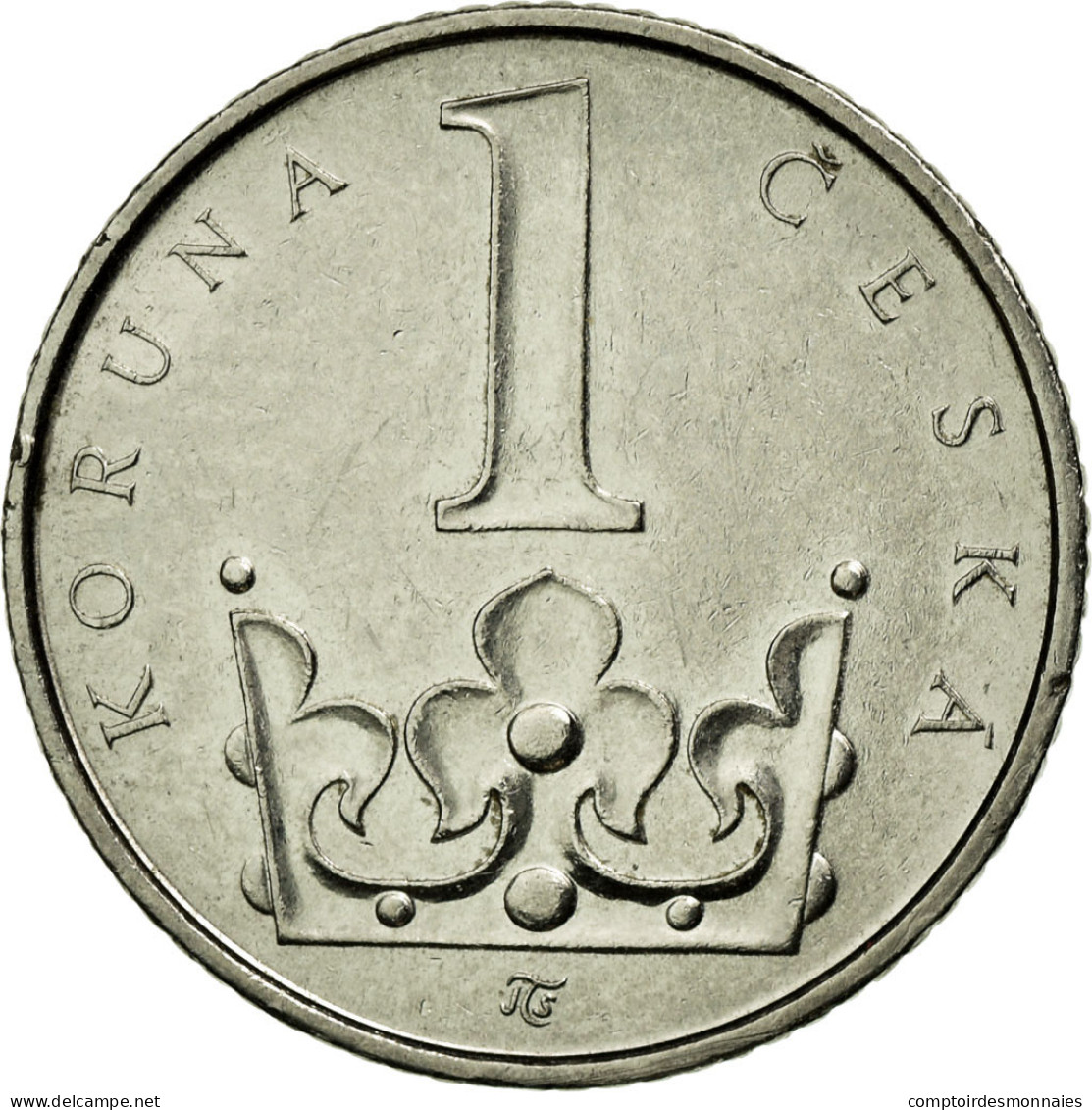 Monnaie, République Tchèque, Koruna, 2002, TTB+, Nickel Plated Steel, KM:7 - Tchéquie