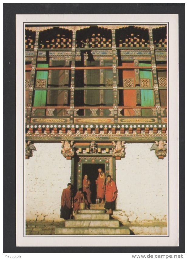 DF / ETHNIQUES ET CULTURES / BHOUTAN / THIMBU, TEMPLE DE TASHICHKO DZONG / CARTE DOCUMENTAIRE - Asia