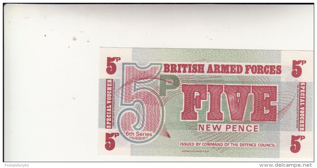 British Armed Forces 5 Five Pence. Eccellente Conservazione - Forze Armate Britanniche & Docuementi Speciali