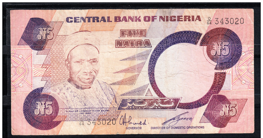 NIGERIA 2003. 5 NAIRA TIPO ABUBAKAR BALEWA .MBC.PICK Nº 324 VER FOTO.B353 - Nigeria