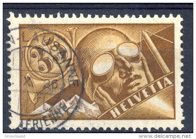 SVIZZERA PA 1923 N. A6 C. 35 Usato Annullo Losanna Catalogo &euro; 75 - Used Stamps