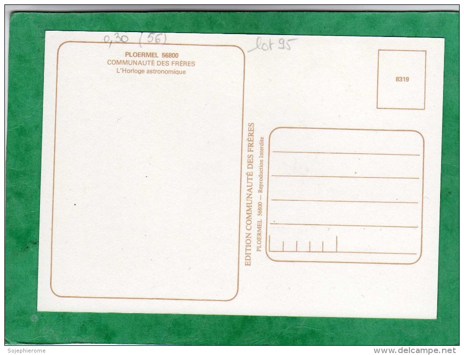 Ploërmel (56-Morbihan) Communauté Des Frères L'Horloge Astronomique Frère Bernardin 2 Scans - Ploërmel