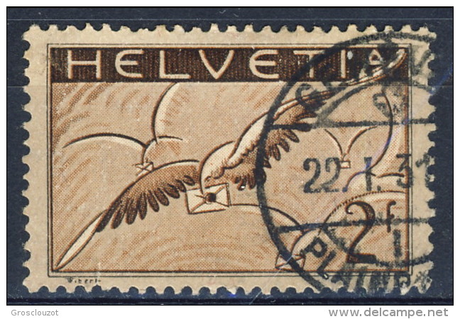 SVIZZERA PA 1929 N. A15 F. 2 Usato Annullo Ginevra Catalogo &euro; 27 - Usati