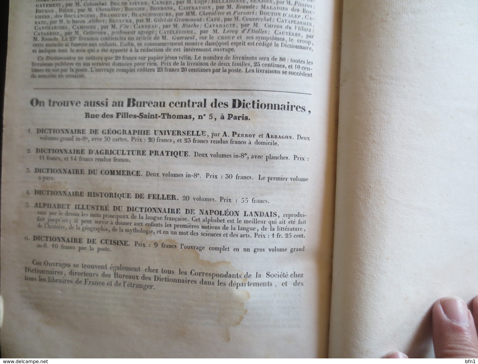 Grammaire de Napoléon Landais - Résumé général de toutes les grammaires / 1835- VOIR PHOTOS