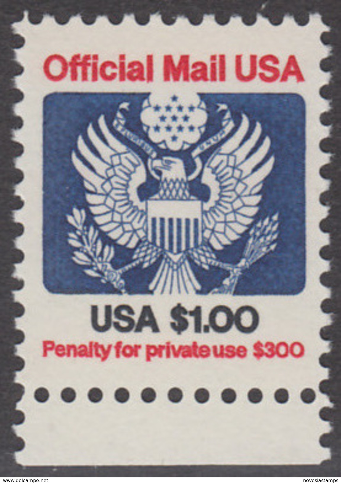 !a! USA Sc# O132 MNH SINGLE W/ Bottom Margin - Great Seal - Officials