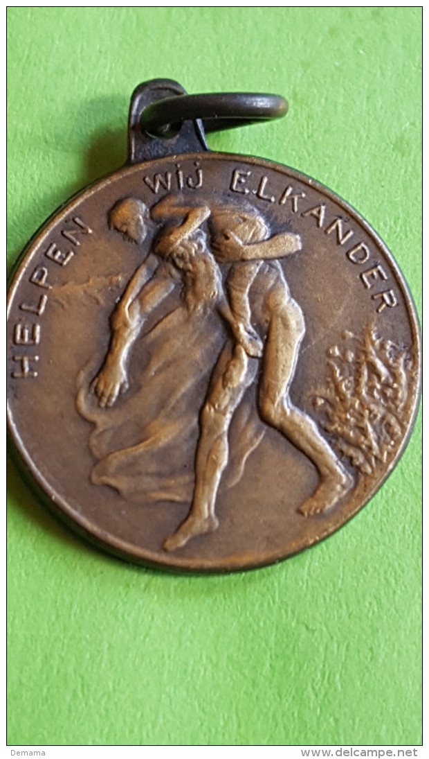 Helpen We Elkander, Hulp Aan De Overstroomden, 1926 - Souvenirmunten (elongated Coins)