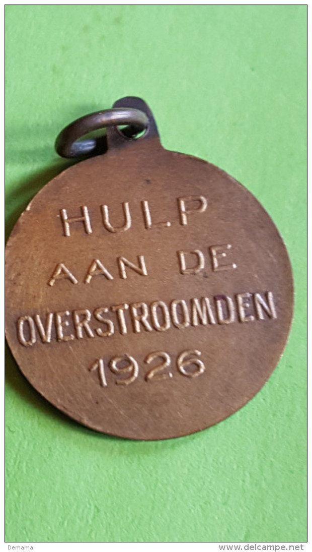Helpen We Elkander, Hulp Aan De Overstroomden, 1926 - Monedas Elongadas (elongated Coins)