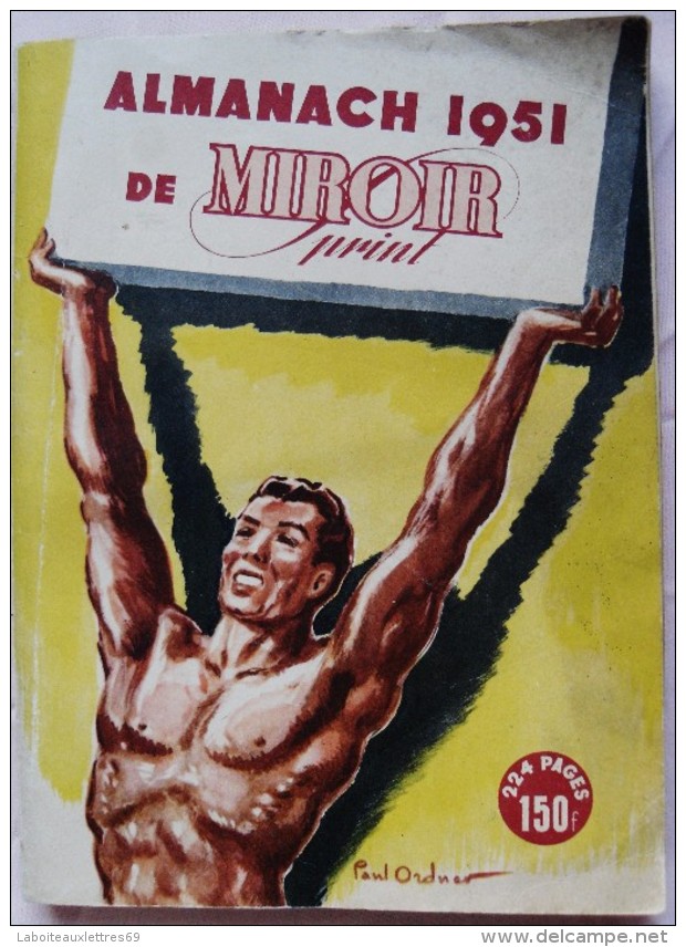 ALMANACH 1951 DE MIROIR PRINT - SPORTS - Autres & Non Classés