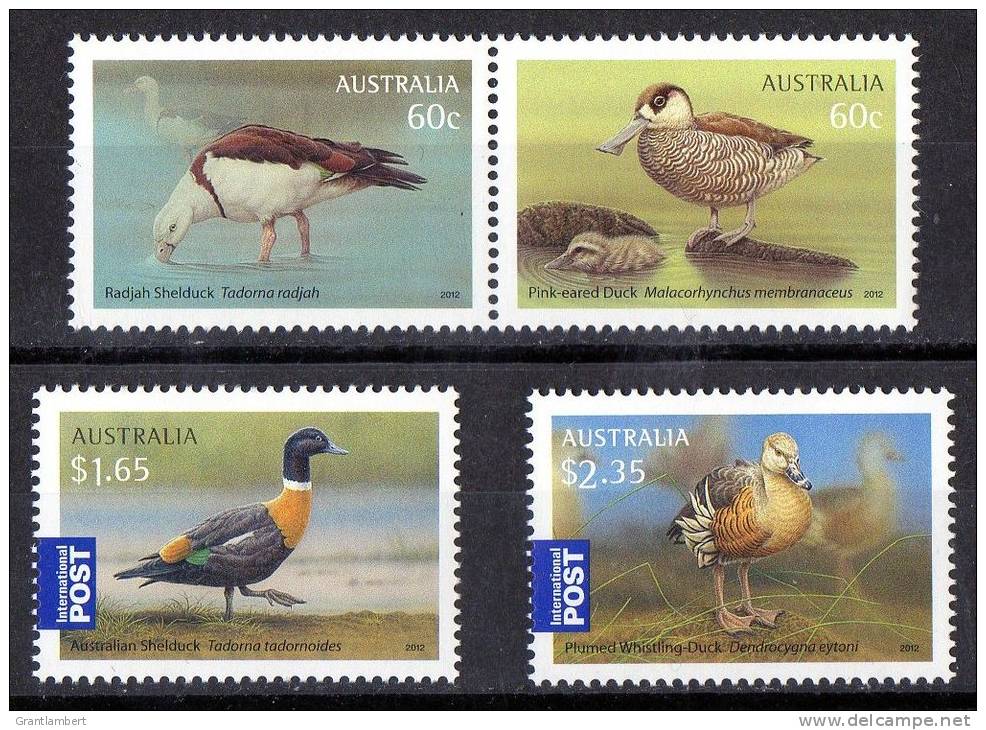 Australia 2012 Waterbirds Set Of 4 MNH - Mint Stamps