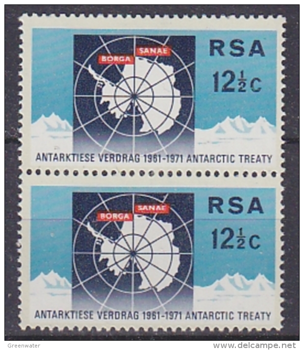 South Africa 1971 Antarctic Treaty 1v (pair)  ** Mnh (29588A) - Neufs