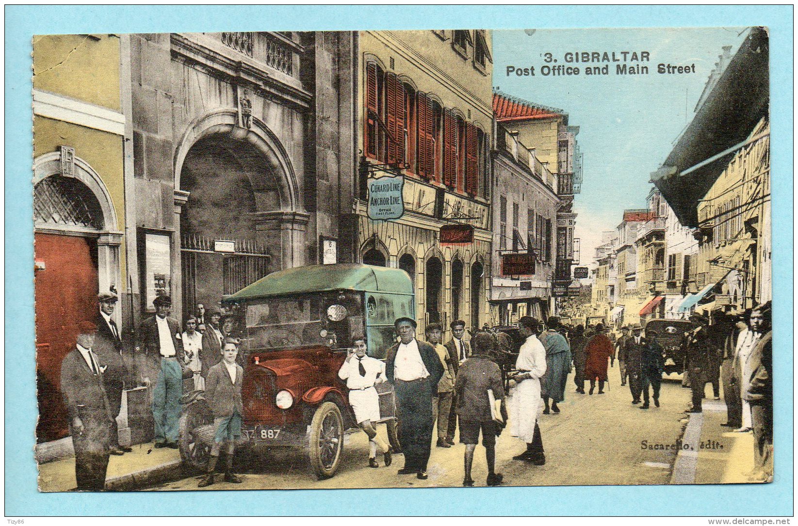 Gibraltar - Post Office And Main Street - Altri & Non Classificati